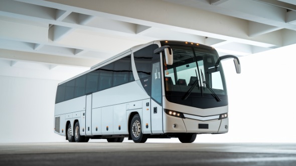 50 passenger charter bus reading