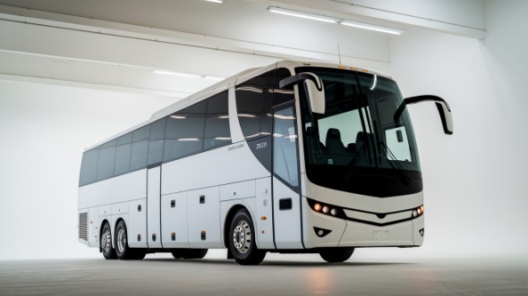 55 passenger charter bus reading