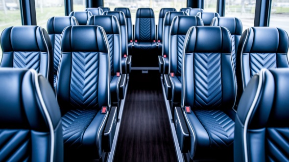 reading 15 passenger minibus inside