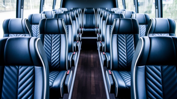 reading 25 passenger minibus inside