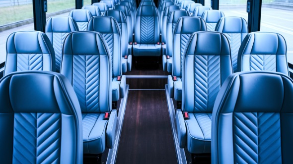 reading 28 passenger minibus inside