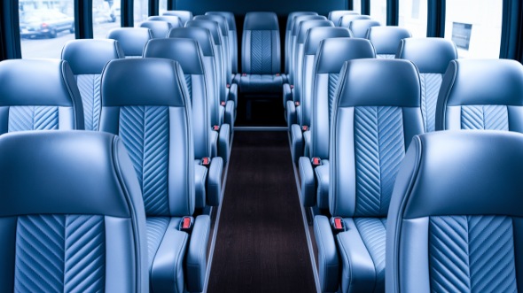 reading 30 passenger minibus inside