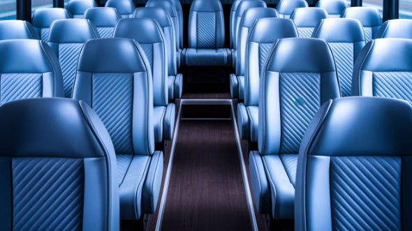 reading 35 passenger minibus inside