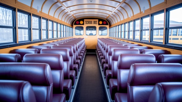 reading school bus rental inside